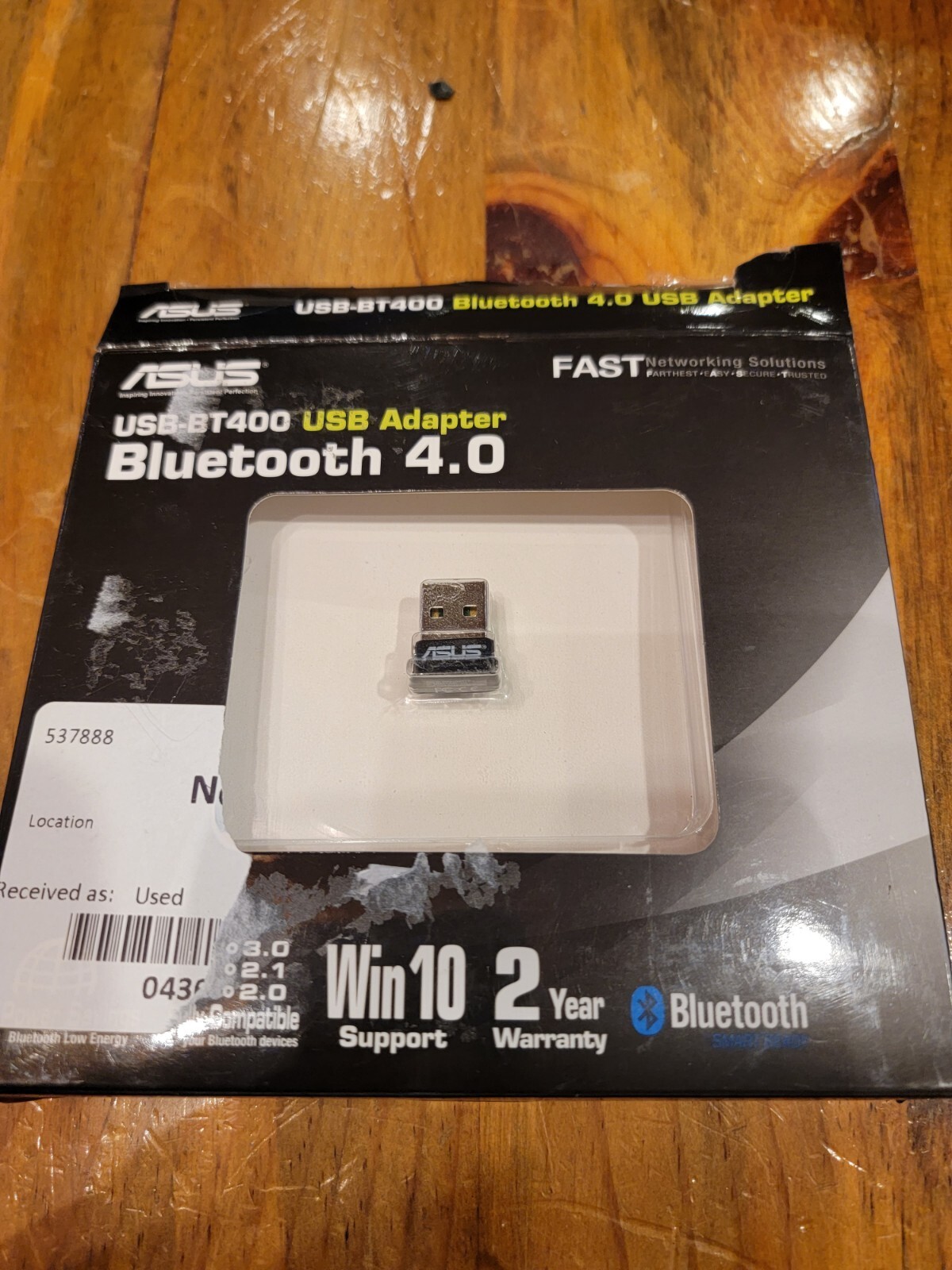 BRAND NEW ASUS USB-BT400 USB Adapter with 4.0 Bluetooth Dongle Receiver