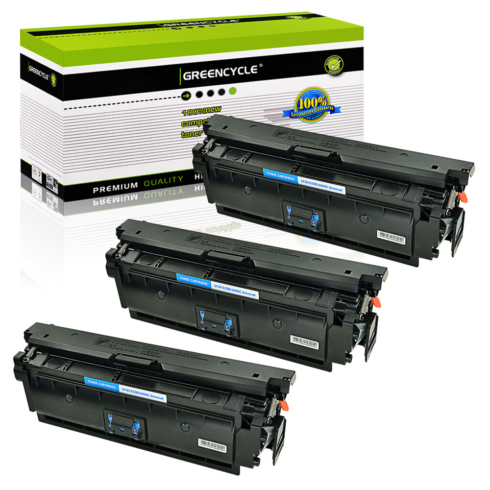 3PK CRG-040H Cyan High Yield Toner Fits For Canon Satera LBP712Ci LBP710CX 712CX