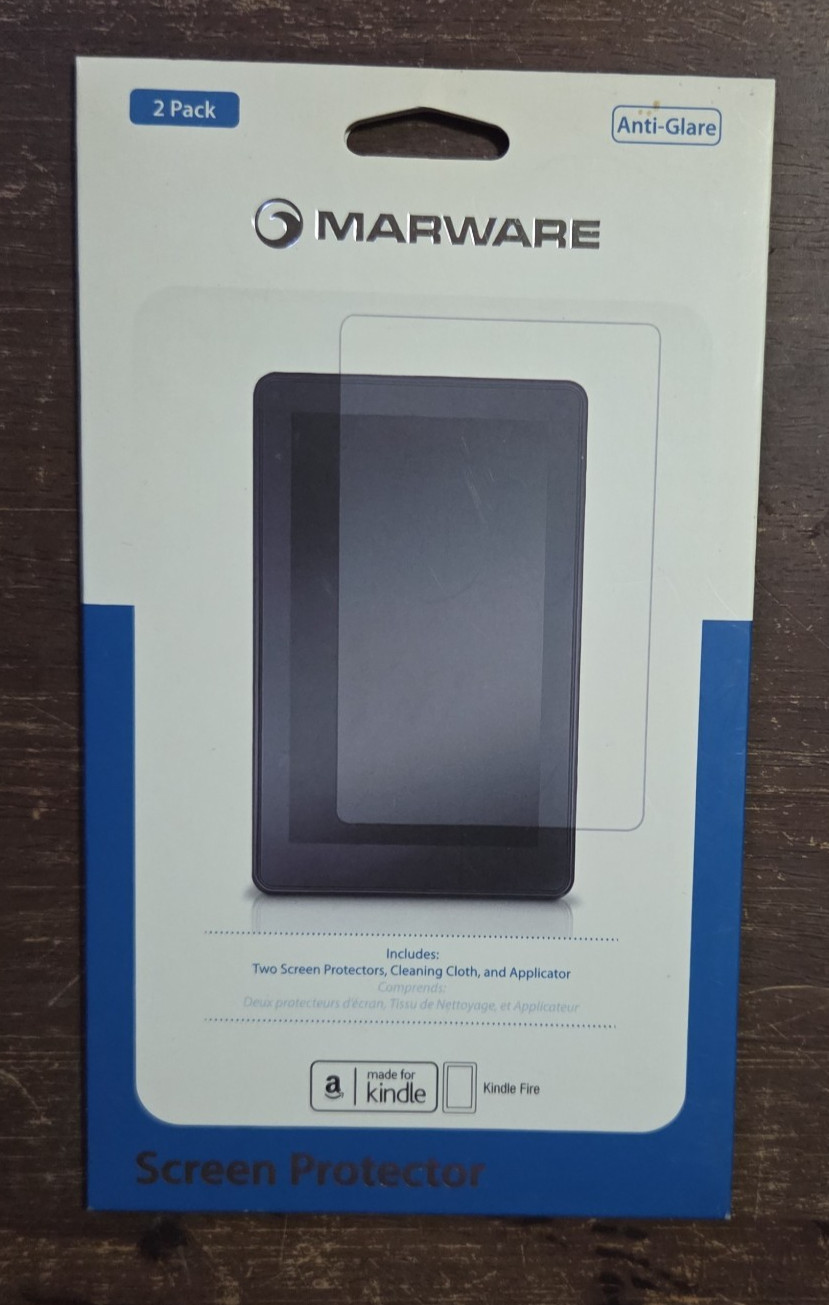 Marware Anti Glare Scratch 2-Pack Screen Protector For Amazon Kindle Fire NEW