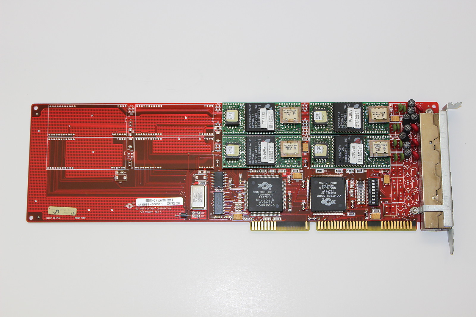 COMTROL 96860-3 ROCKETMODEM 33.6 V.34 4 PORT ISA ADAPTER WITH WARRANTY