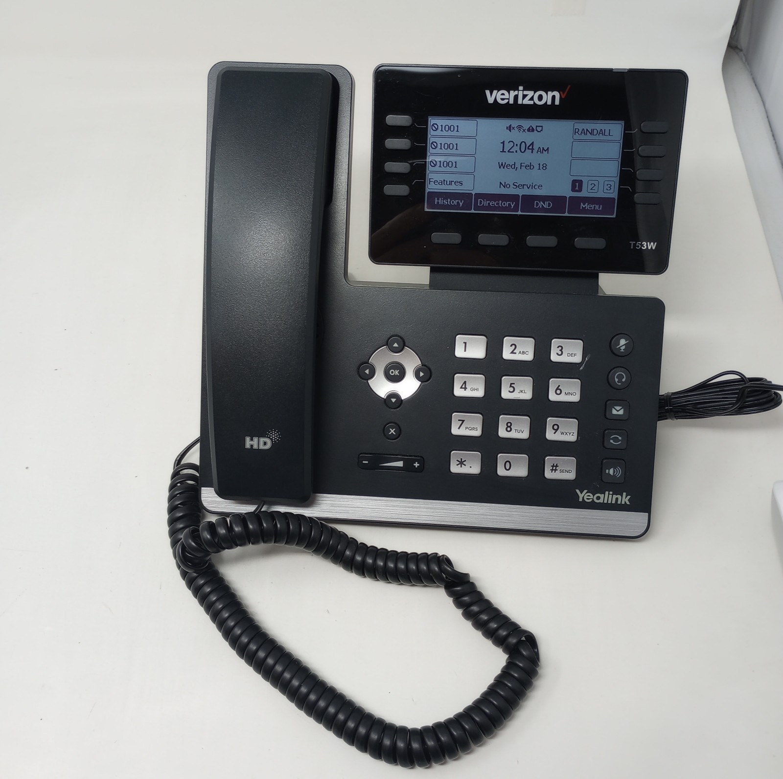 Yealink Prime Business Phone SIP-T53W (Inc. Base, Stand, Receiver, & AC Adapter)