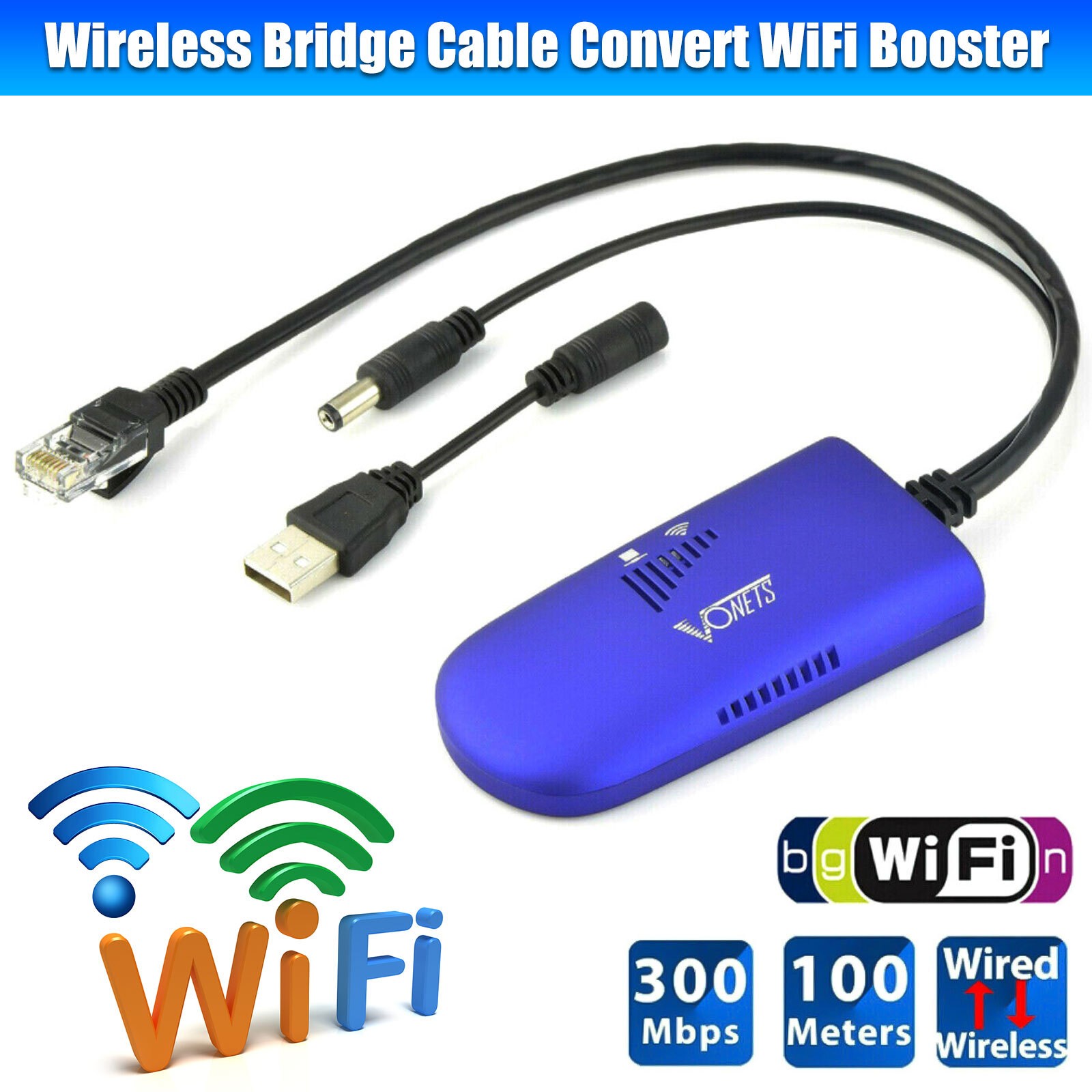 VAP11G-300 Wireless Bridge Cable Convert RJ45 Ethernet Port to Wireless WiFi xx