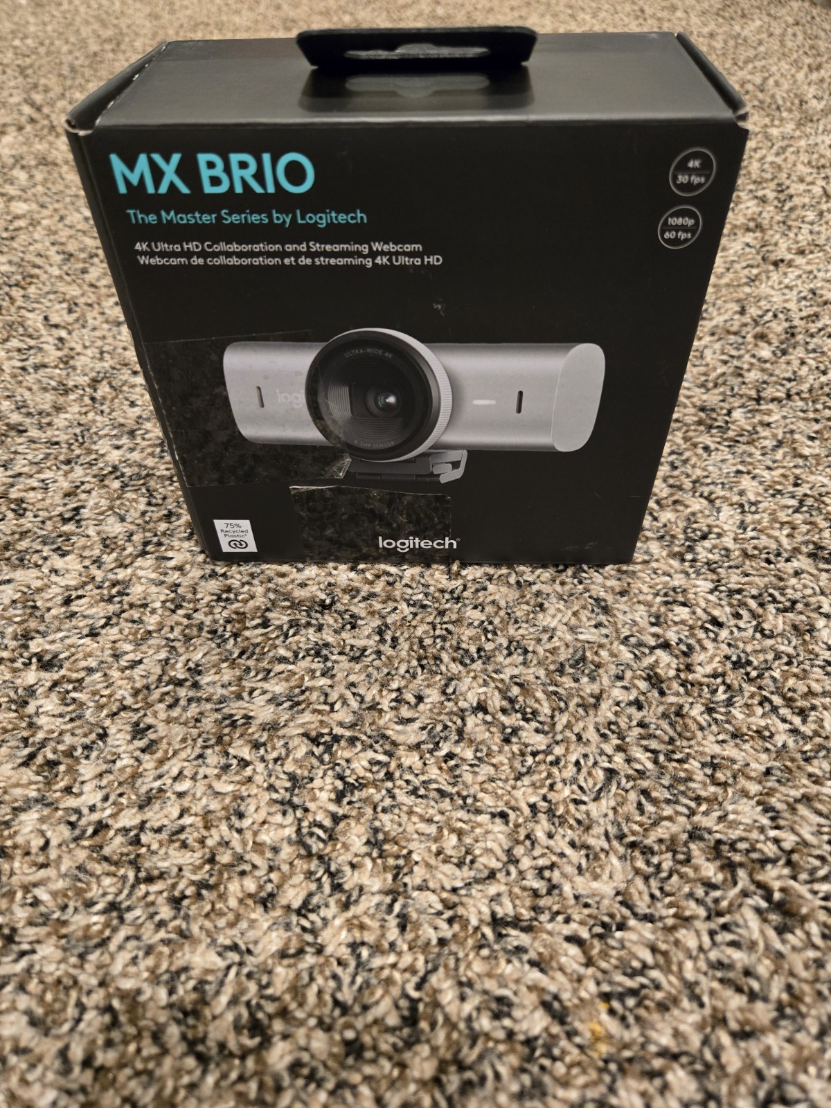 Logitech MX Brio Ultra HD 4K Streaming Webcam 1080p USB-C Web Cam Black 