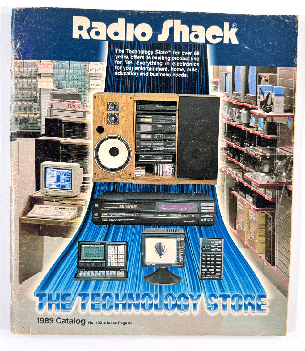 vtg 1989 Radio Shack Electronic Catalog computers video games + MORE