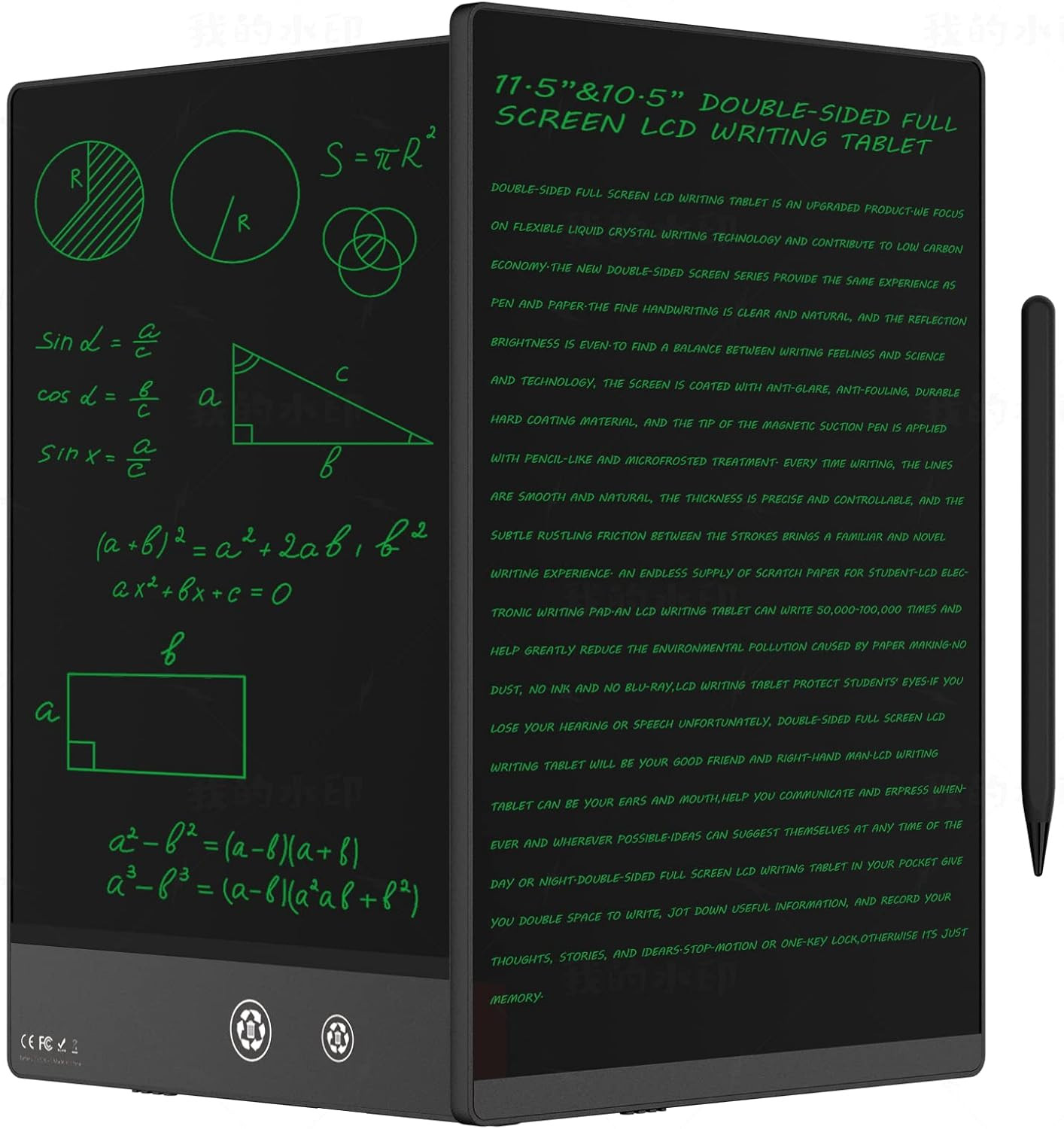 LCD Writing Tablet for Adults- 10.5″ LCD Writing Tablet,Double-Sided Full Screen