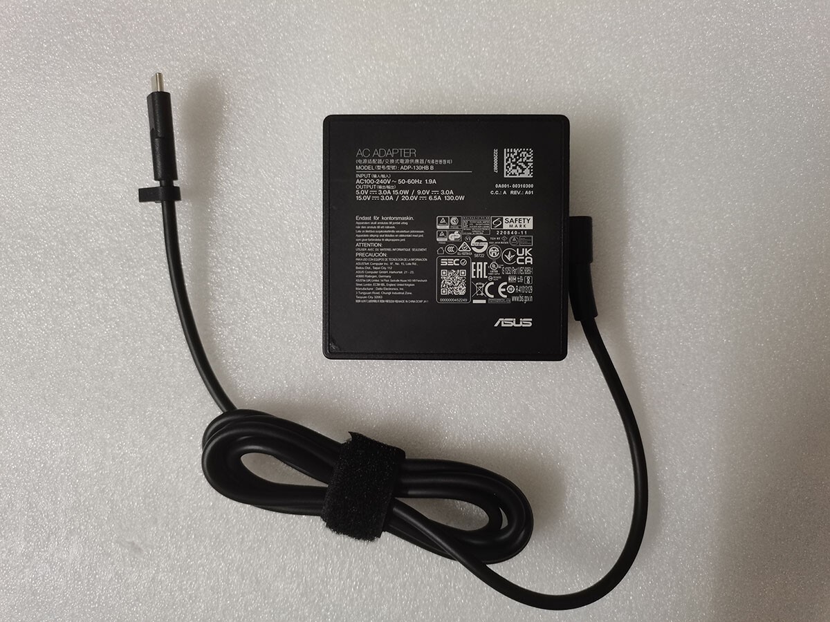 Genuine 20V 6.5A USB-C 130W ADP-130HB B for Asus ROG Flow Z13 GZ301VV AC Adapter