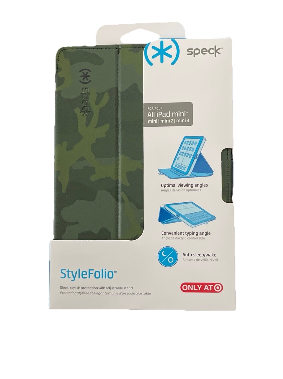Speck StyleFolio For iPad Mini 1, Mini 2, Mini 3 71981-C172. iPad Case Camoflage