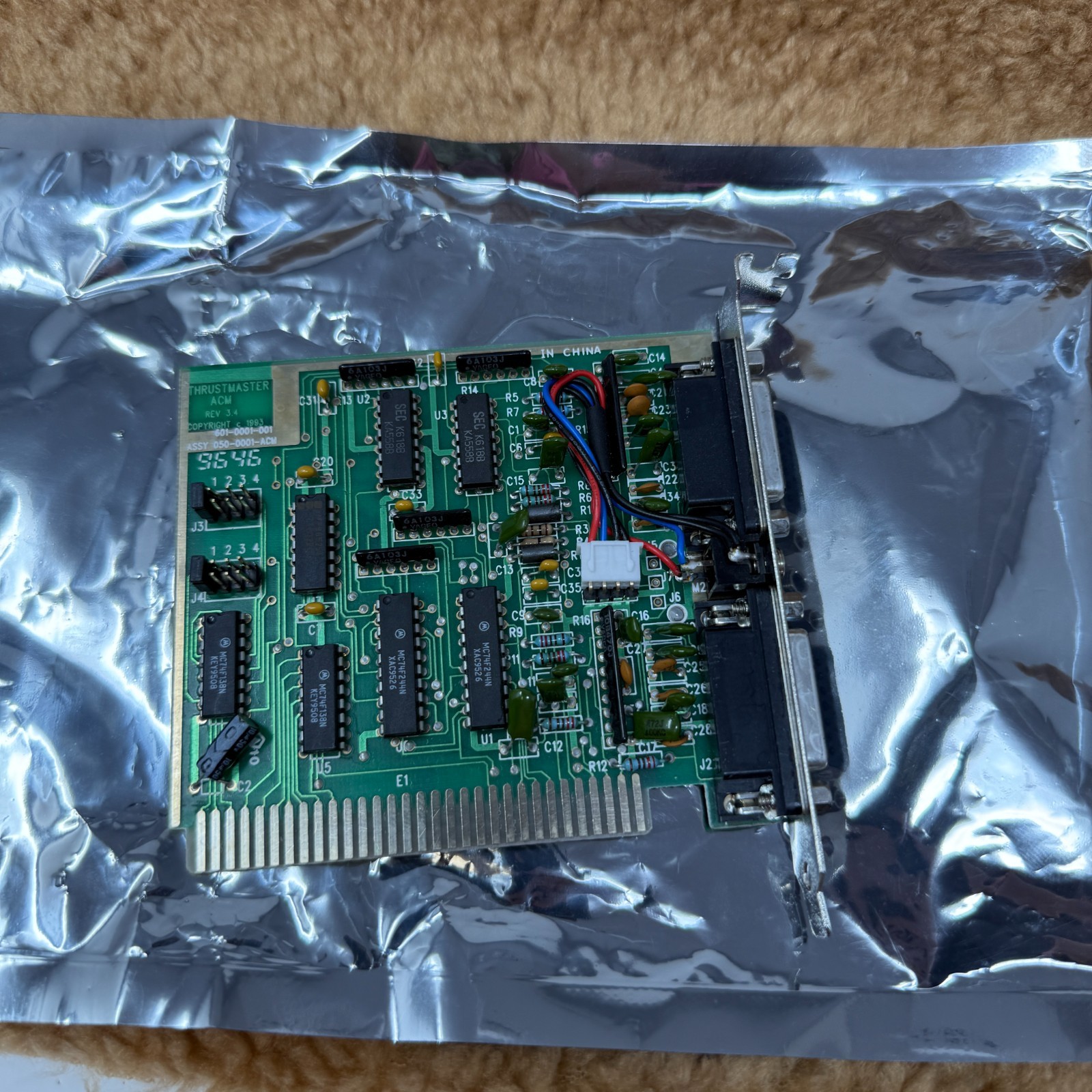 VTG 1993 Thrustmaster ACM Card Rev 3.4 - Card Only RARE
