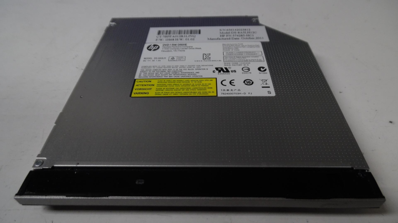 Genuine HP Optical Slim Super Multi DVD Writer - 574285-HC1 DS-8A5LH