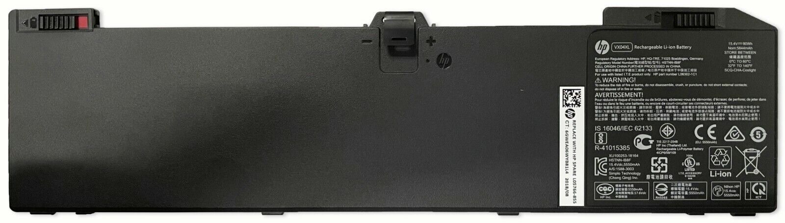 Genuine Battery VX04XL For HP ZBook 15 G5 Series HSTNN-IB8F HSN-Q13C L05766-850