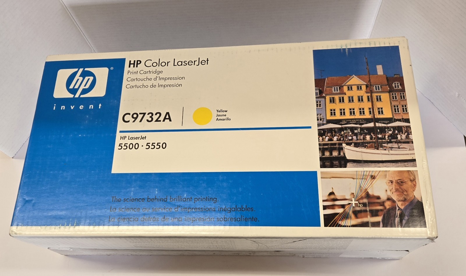 HP 645A (C9732A) Yellow Toner Cartridge NEW SEALED BOX Has WEAR 
