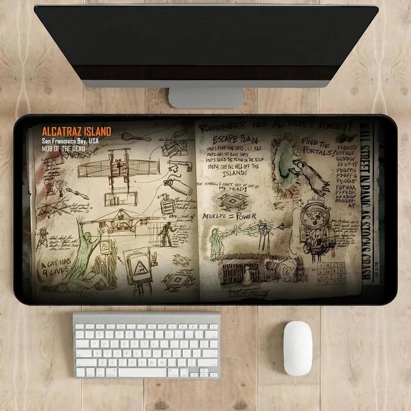 Zombies Desk Mats Black Ops-Inspired 2362 Gaming Desk Mat Mouse Pad