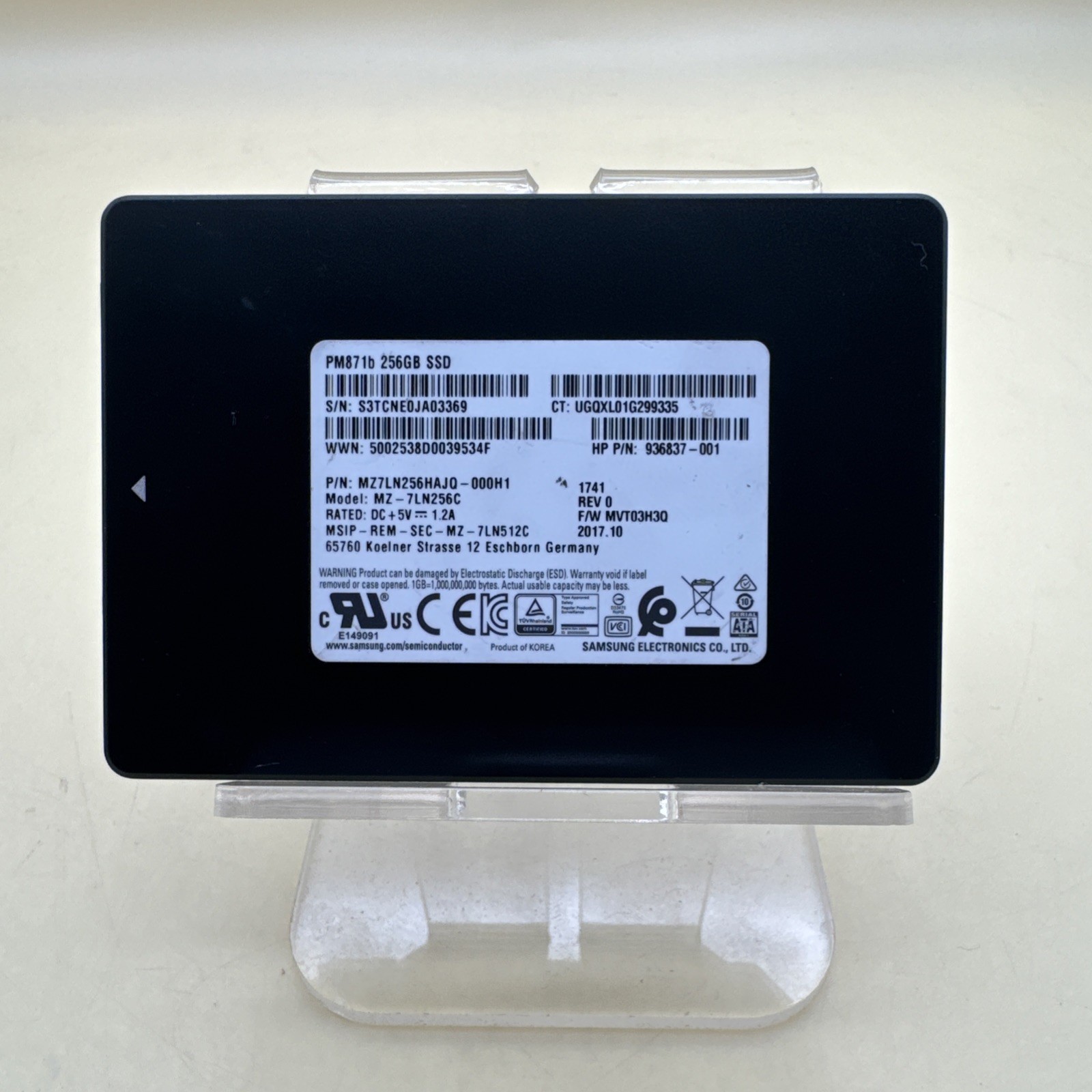 Samsung PM871b 2.5" 256GB SSD SATAIII 6GB/s - MZ-7LN256C