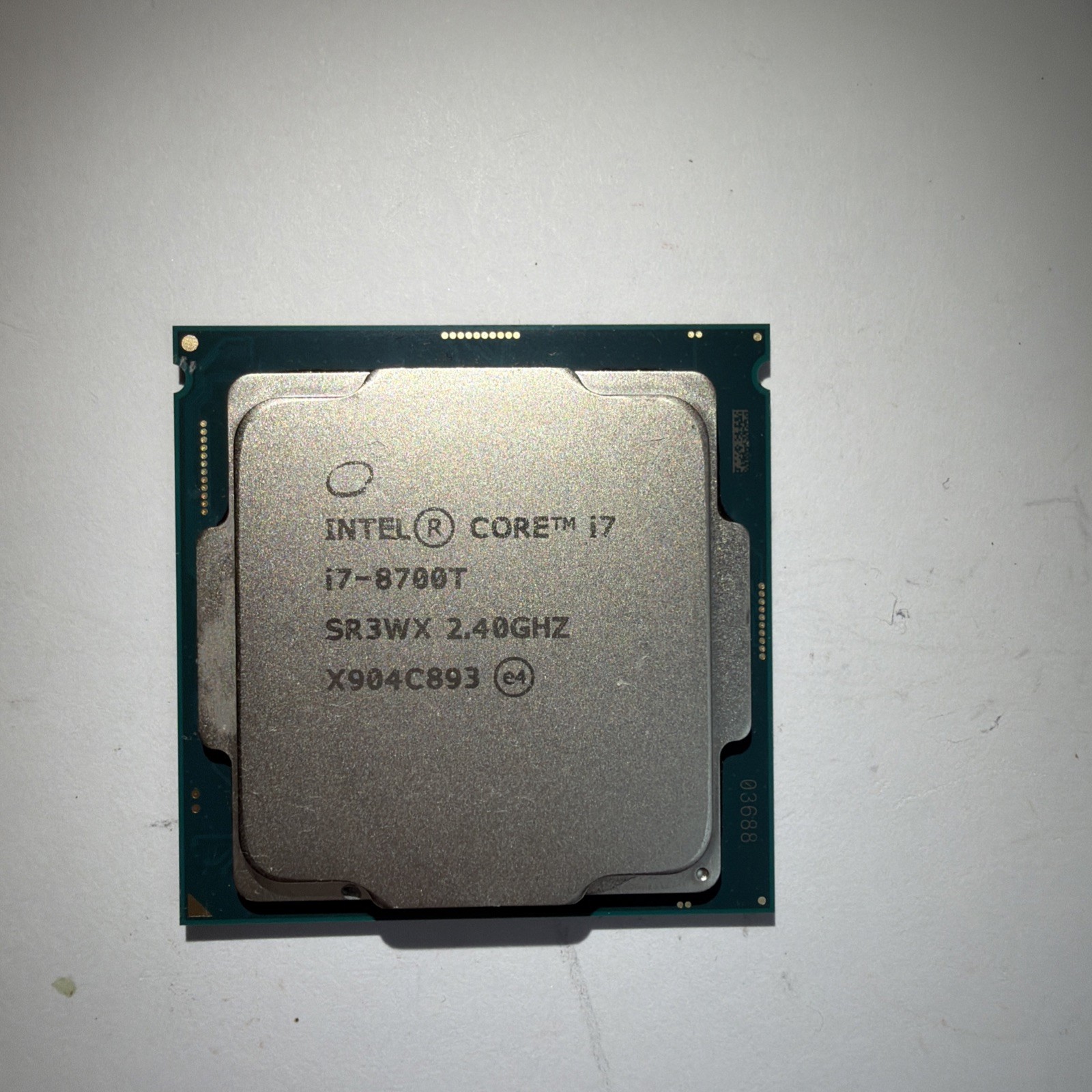 Intel Core i7-8700T SR3WX 2.40GHz 6 Core 12 Threads LGA1151 CPU Processor
