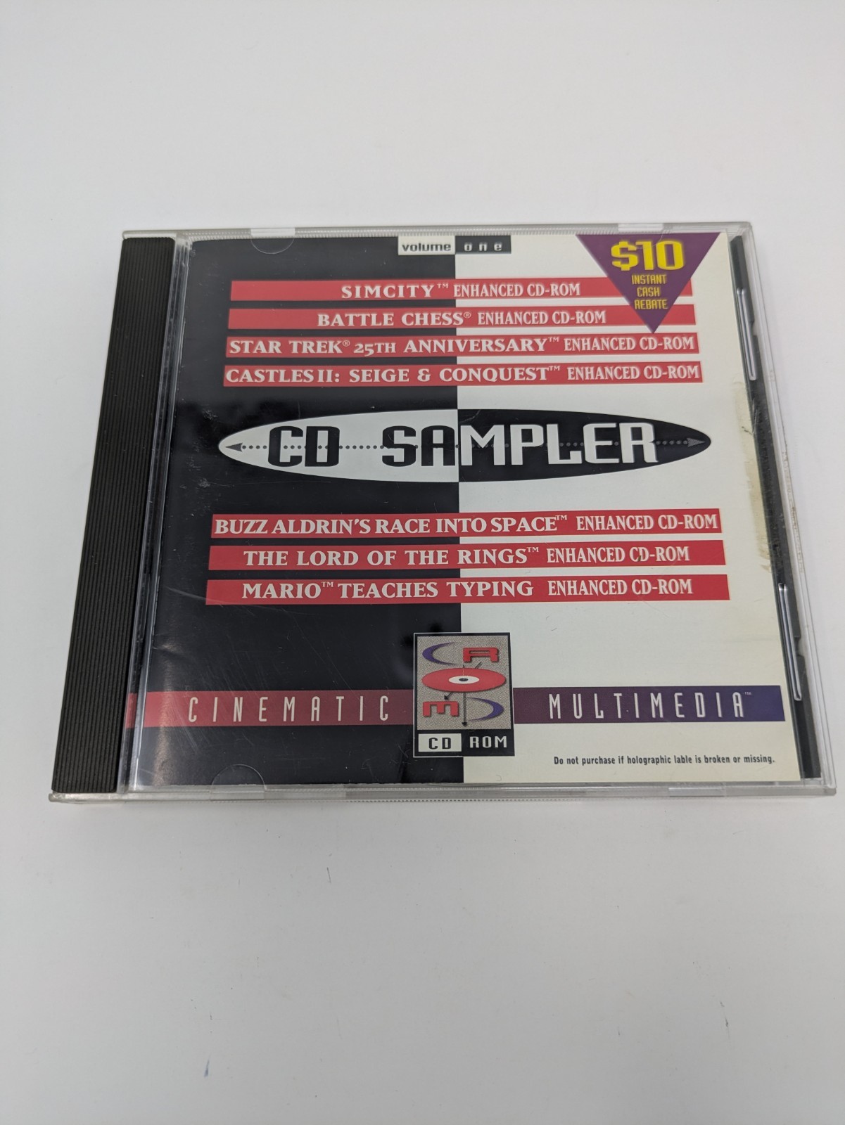 Interplay PC CD Rom - CD Sampler Volume One - Star Trek SimCity Mario RARE