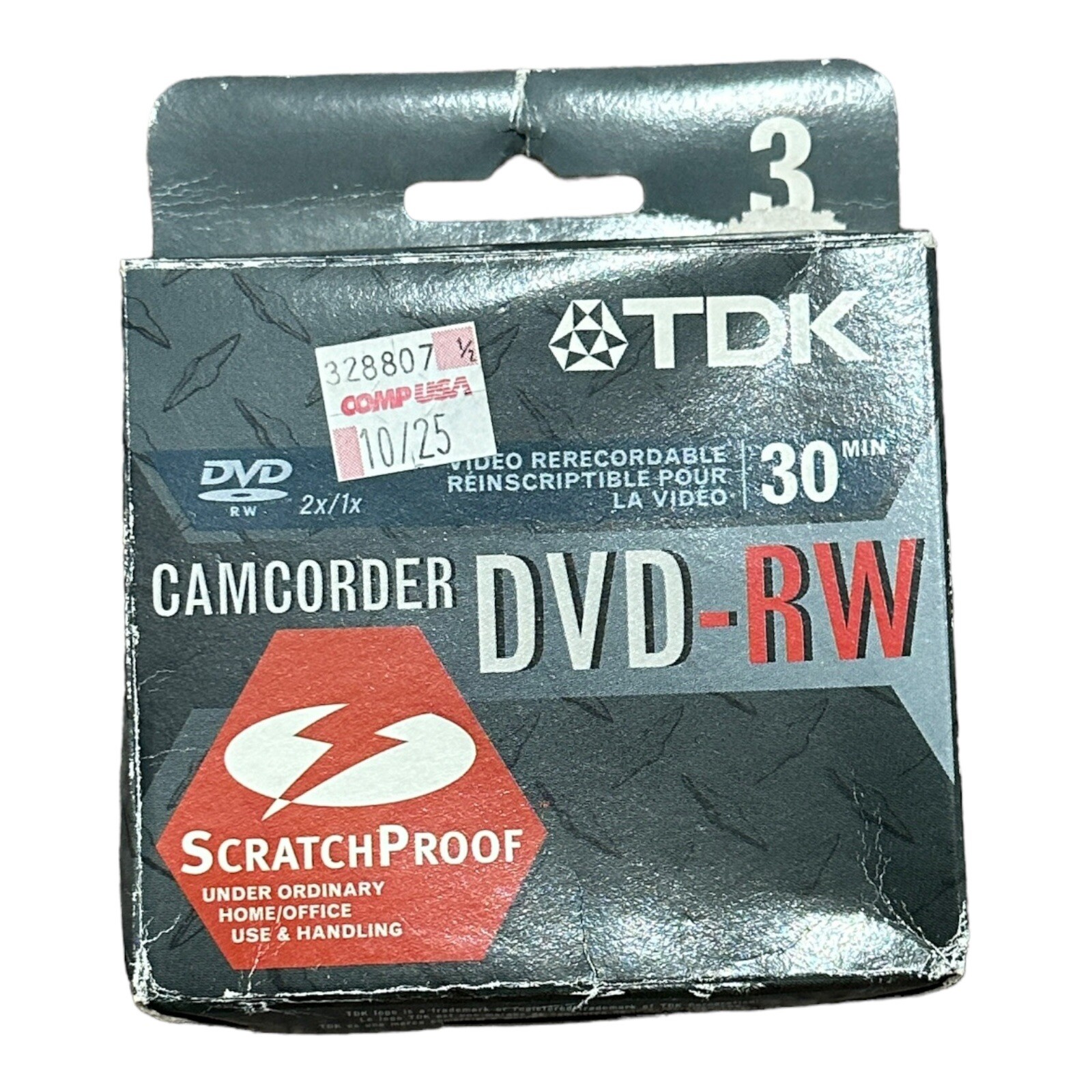 5 x TDK Camcorder DVD-r 30 min. 1,4 GB 2x speed Scratch Proof