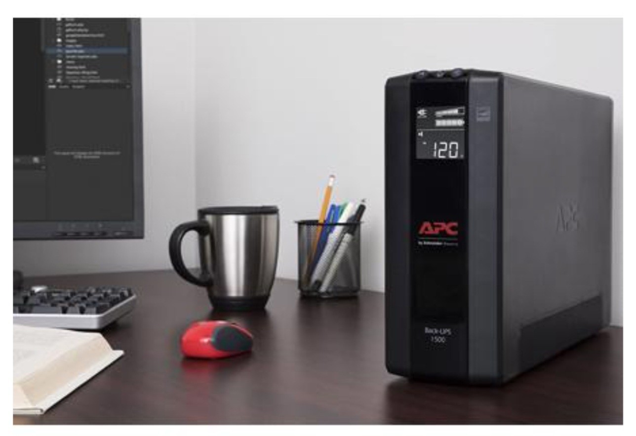 APC BX1500M, Back-Ups Pro, 120VAC, 12.5A, 900W, LCD Interface with Audible Alarm