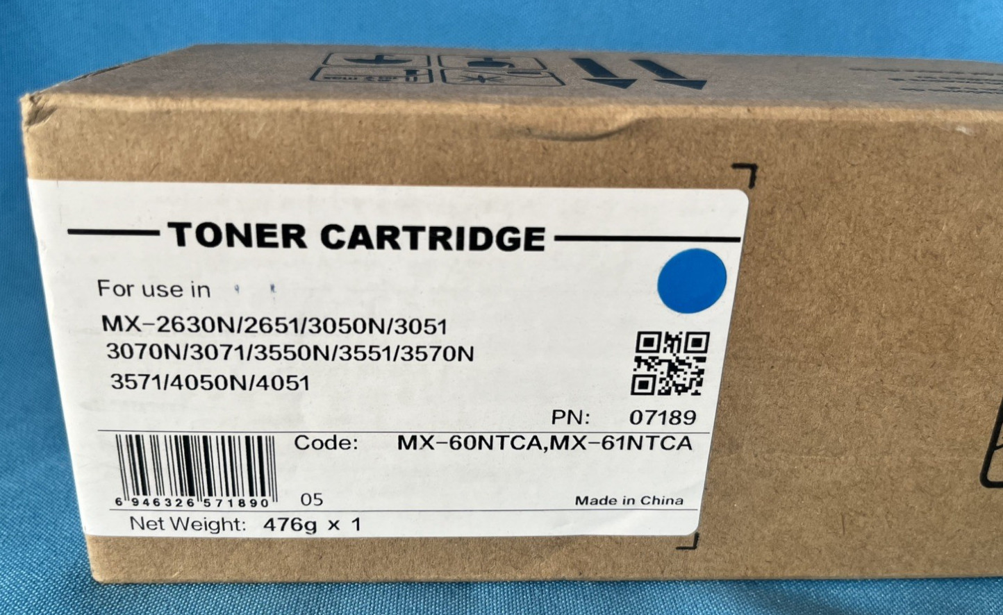 MX60NTCA Cyan Toner
