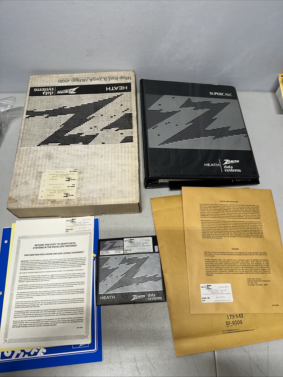 Heath Zenith Data Systems - Microsoft Basic-80 (CP/M) Manual + 5.25" Disks -Rare