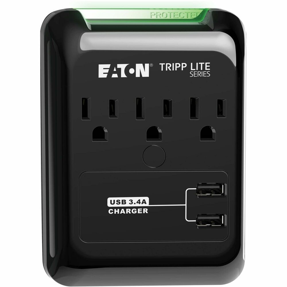 TRIPP LITE SK30USB By Eaton Protect It 3-Outlet Surge Protector Direct Plug-In