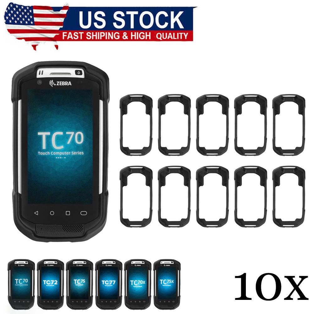 10x Protective Cover Case Rugged Boot for Zebra TC70 TC72 TC75 TC77 TC70X TC75X