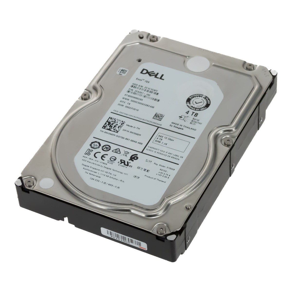 HARD DRIVE DELL 0W5M2R ST4000NM0295 4TB 7.2K 128MB SAS-3 3.5''