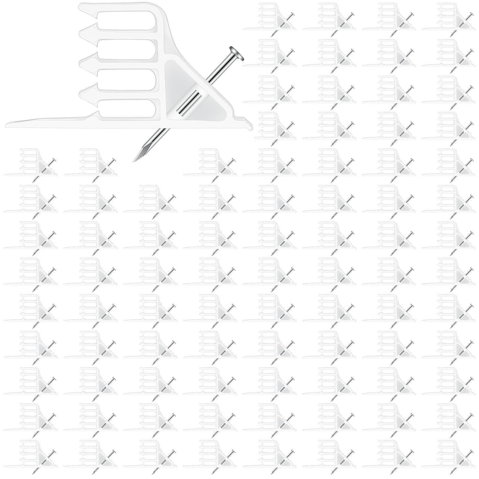 100 Pcs Cable Stackers Electrical Cable Staples Insulated Wire Stackers Stapl...