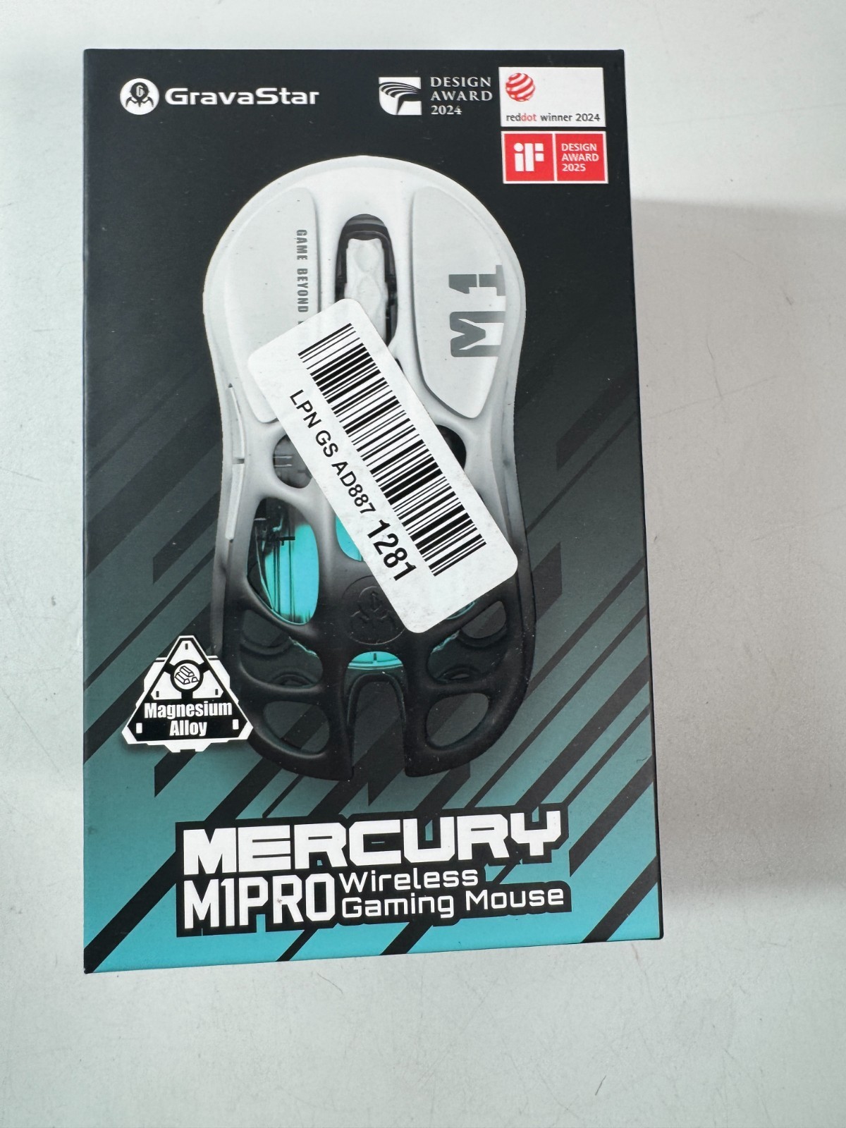 GravaStar Mercury M1 Pro Wireless Gaming Mouse 26000 DPI RGB Open Box