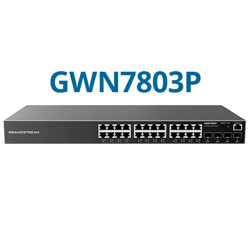 Grandstream Networks GWN7803P Enterprise Layer 2+ Managed Network Switch 24 X...