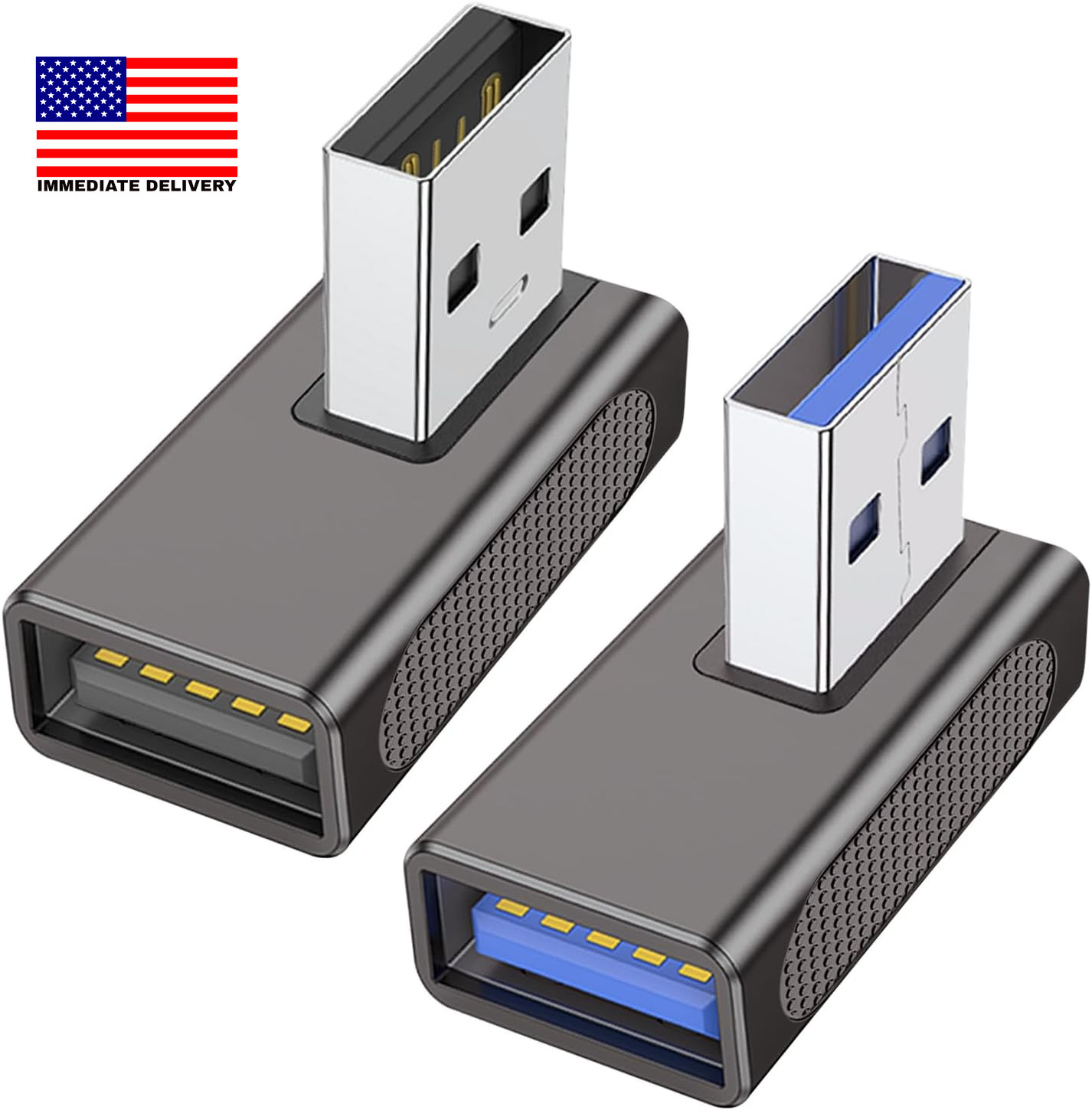 90 Degree Left and Right Angle USB 3.0 Adapter, 2 Pack ⭐️⭐️⭐️⭐️⭐️