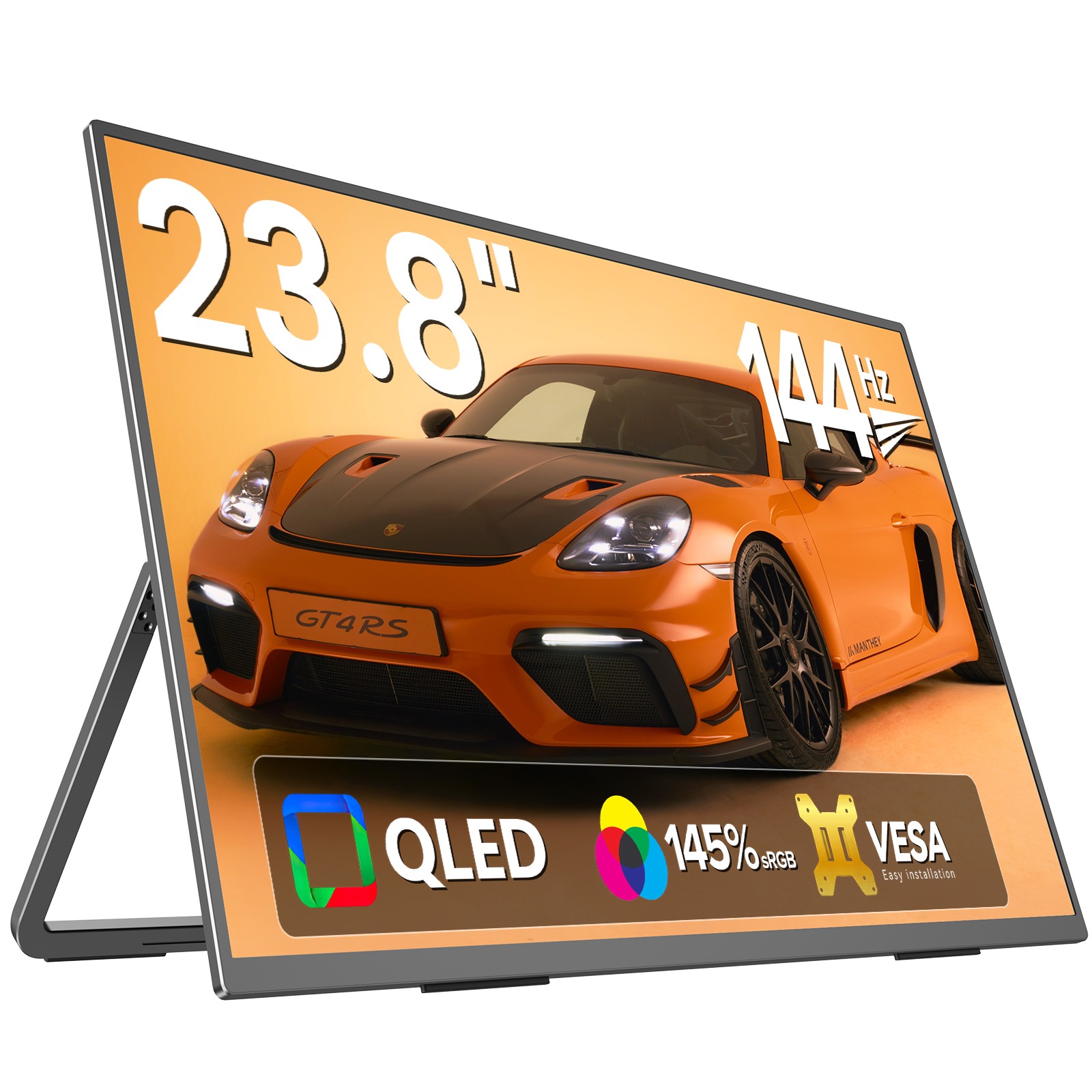 UPERFECT 23.8" QLED Portable Monitor 1920x1080 144Hz USB C Gaming Monitor