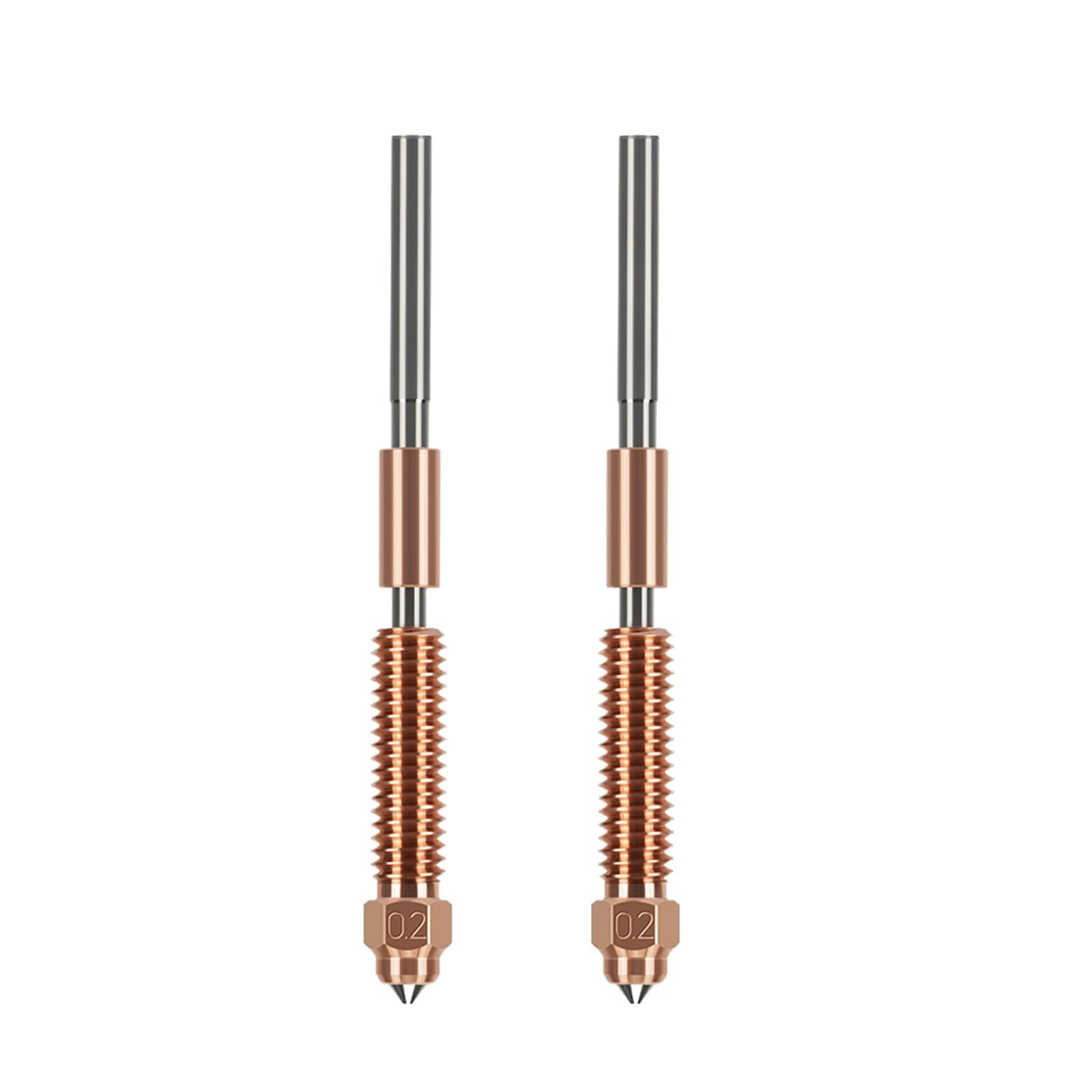 AOWEITAL 2PCS 0.2mm K1C 3D Printer Nozzle, Quick-Swap, Titanium Alloy Heat