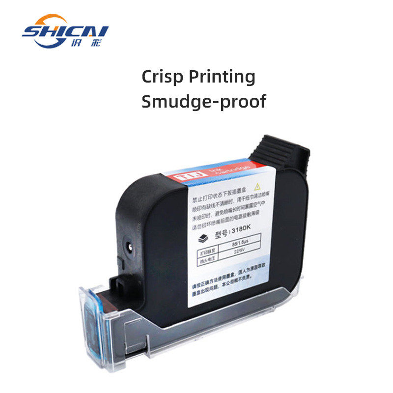 3 pieces Fast Dry Black Color Handheld Inkjet Printer Ink Cartridge 