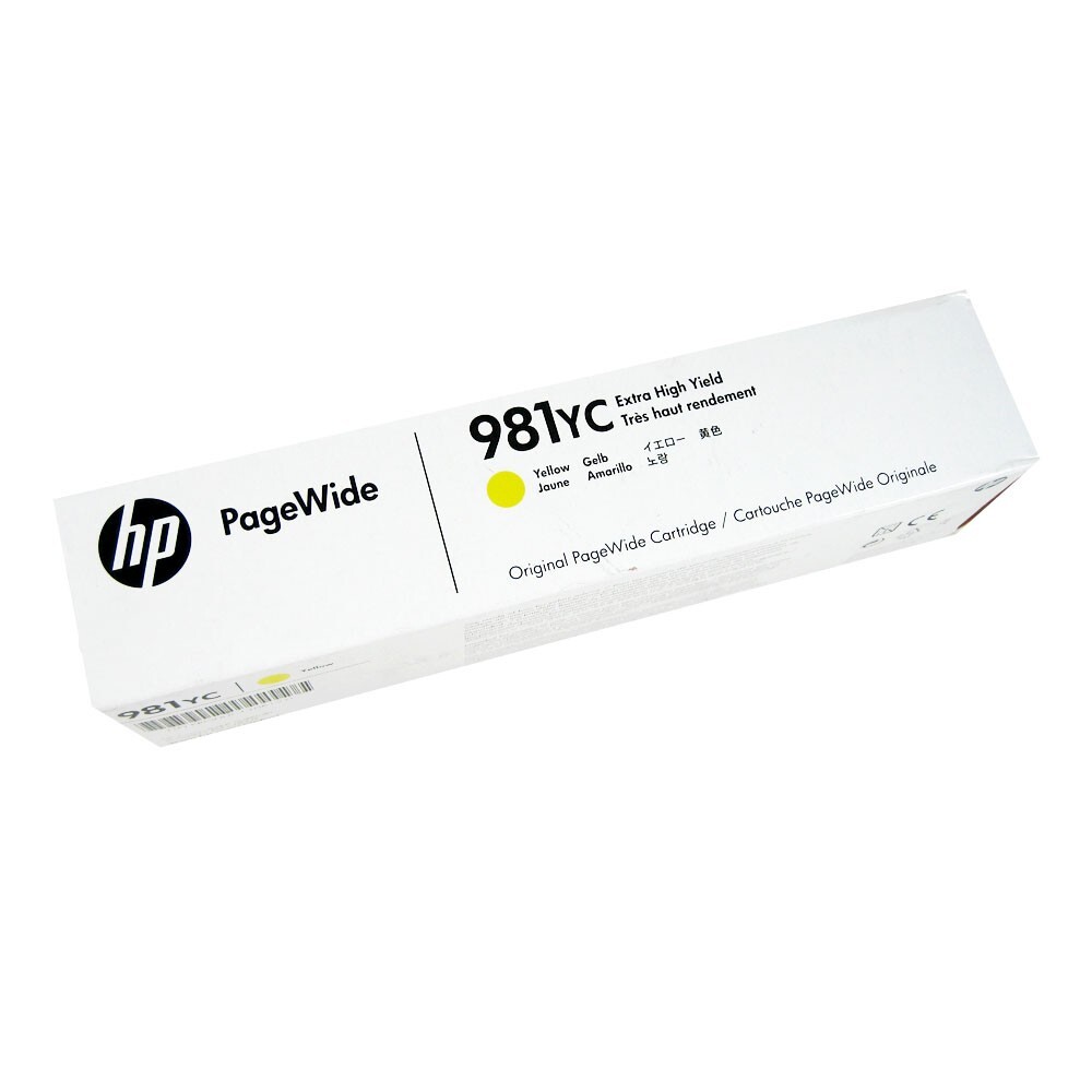 Genuine HP 981YC Yellow High Yield Ink Cartridge L0R19YC PageWide E55650 E58650