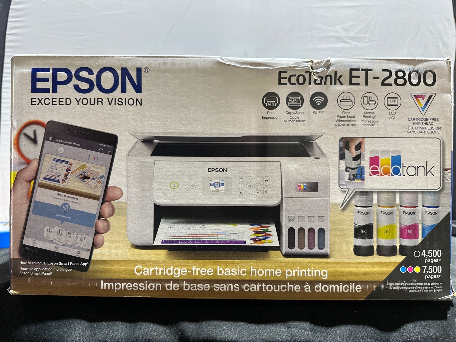 Epson EcoTank ET-2800 (C11CJ66202) All-In-One Color Printer