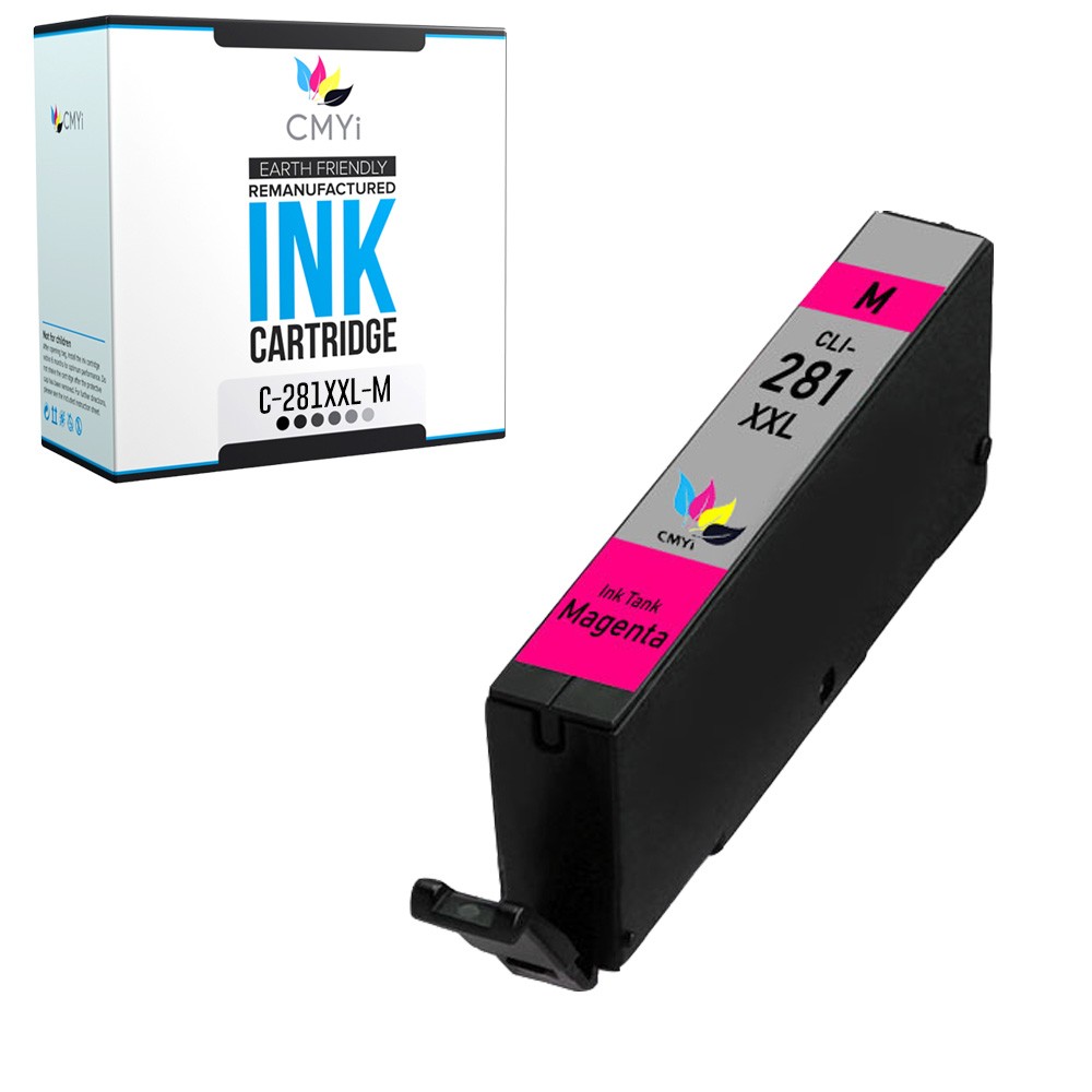 CMYi 1-Pack Compatible 281XXL Magenta Ink for Canon PIXMA TR8520 TR8620 TR8622