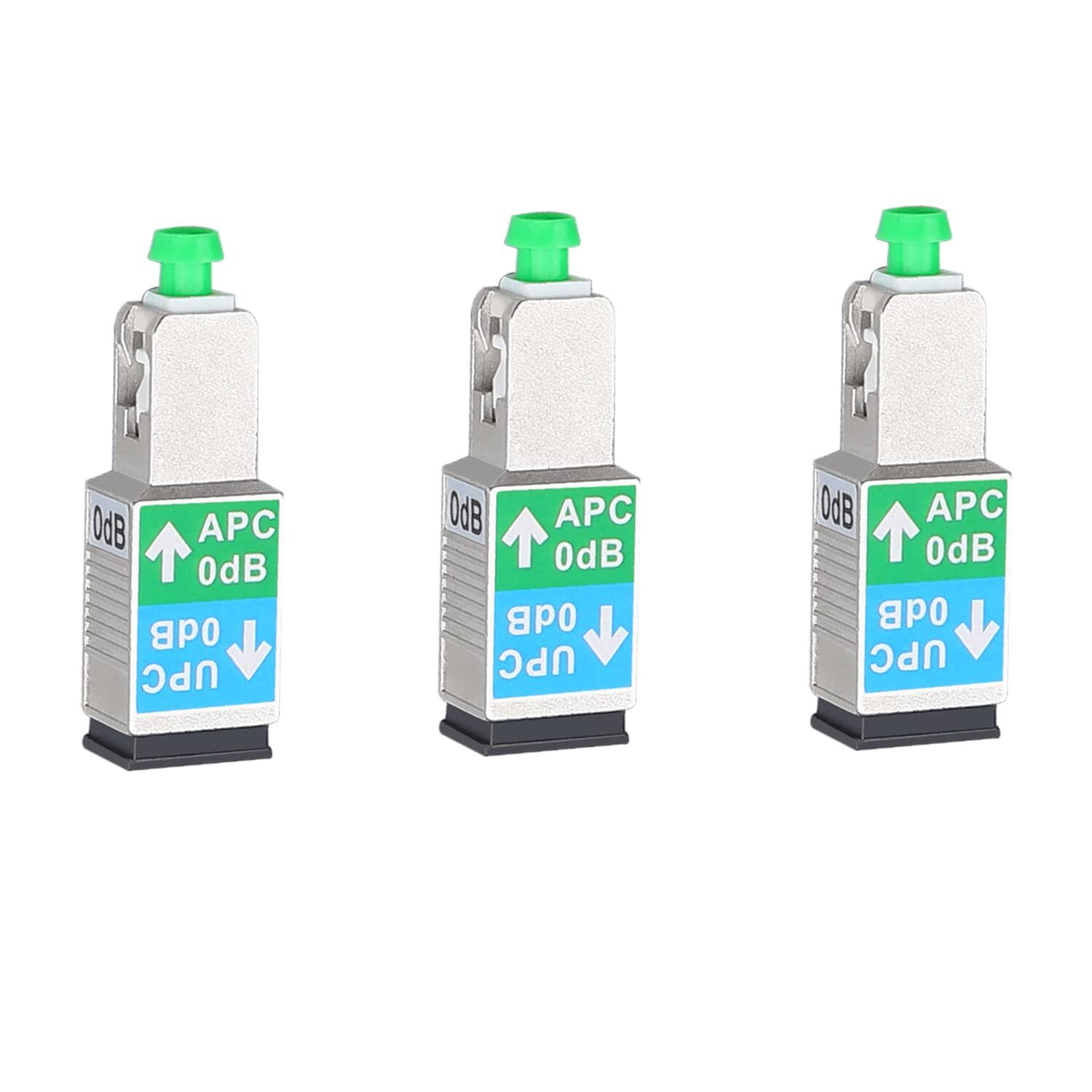 3 Pack SC/APC Female to SC/UPC Male Fiber Optic Adapter Singlemode SM 9/125 H...