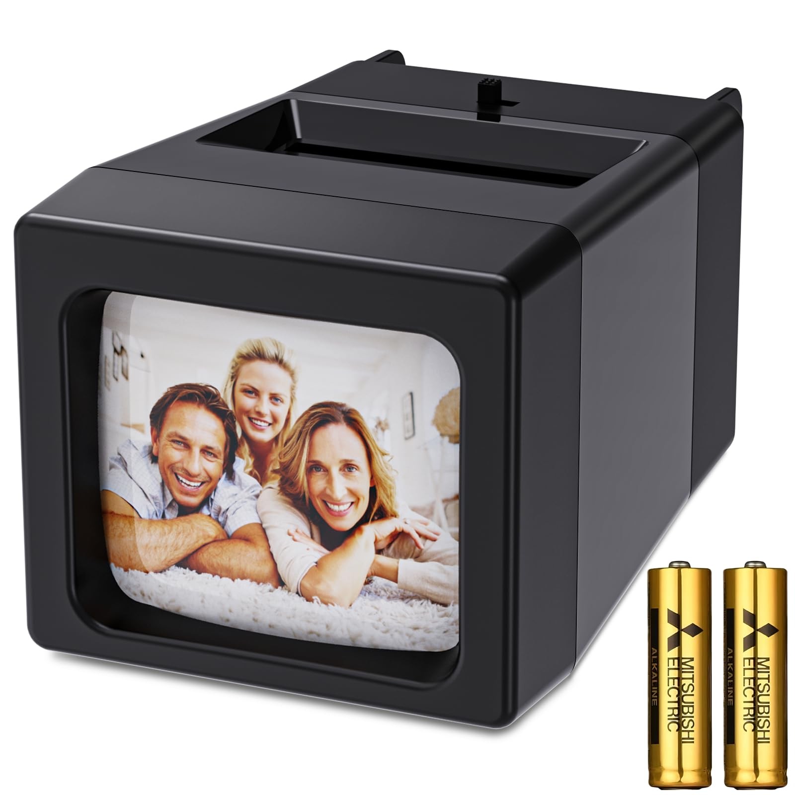 35mm Slide Viewer, 2X Magnification and LED Lighted Illuminated Viewing, Slid...