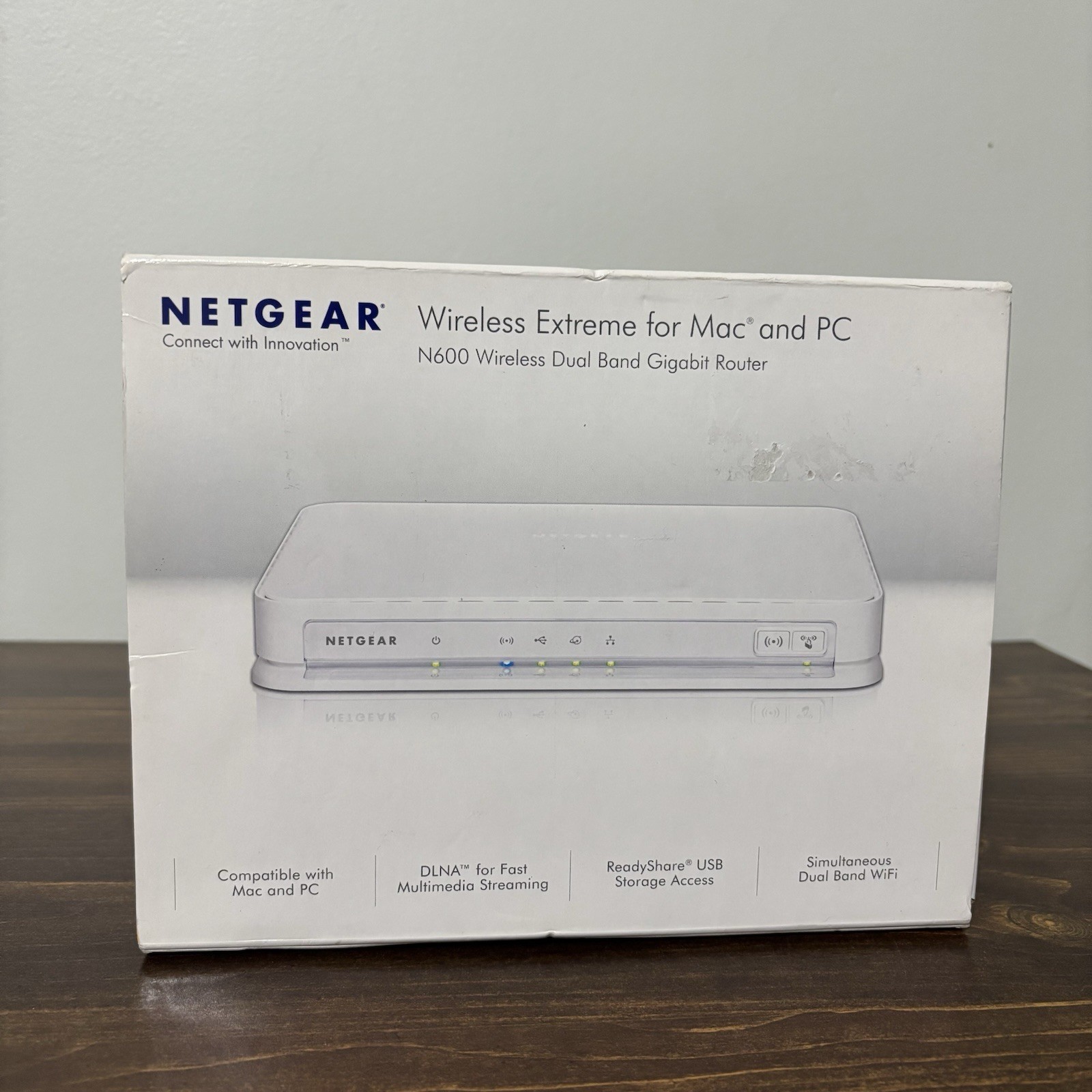 Netgear N600 Wireless Dual Band Gigabit Router For Mac And PC