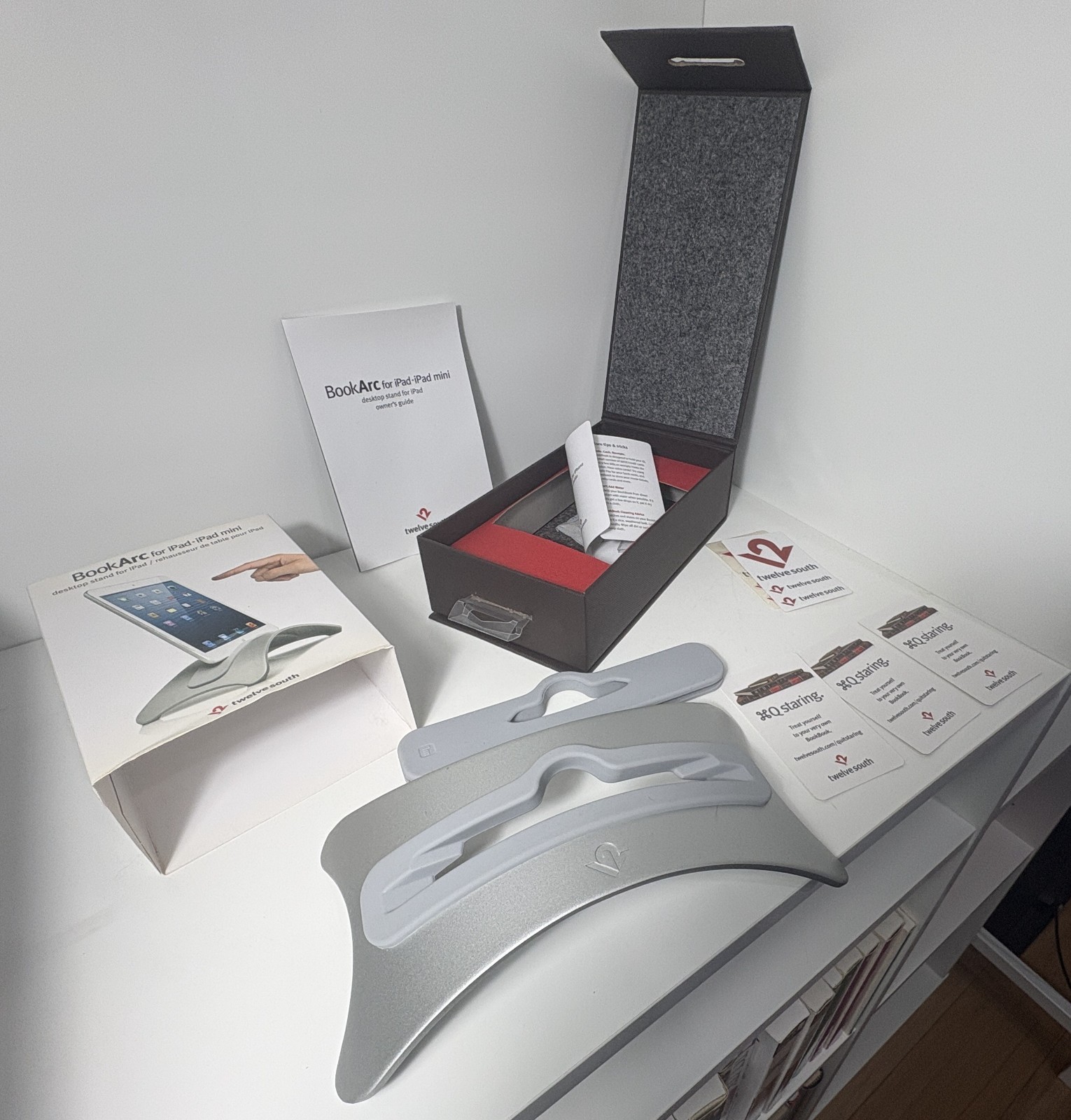 Twelve South BookArc Desktop Stand for iPad Silver Complete In Box