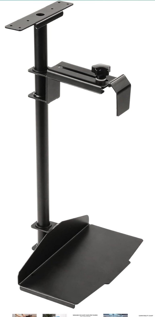 EUREKA ERGONOMIC CPU Holder Under Desk Mount, Computer Tower Holder 360° Sw