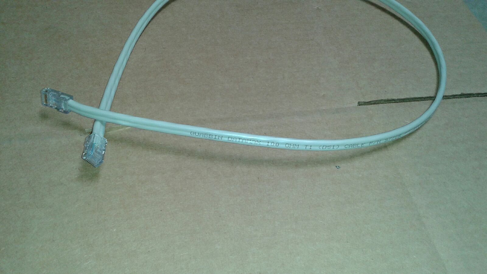 US MADE  5ft  Quabbin 9720R T1 Shielded RJ48C Patch Cable (RJ45 M/M)  (Straight)