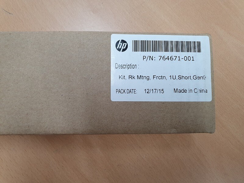 NEW SEALED HP 764671-001 1U Short RAIL KIT for DL20Gen10, DL20Gen9, DL320e G9