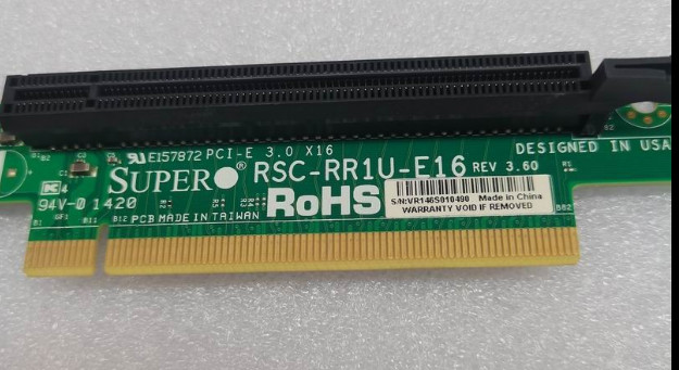RSC-RR1U-E16 SUPERMICRO 1U PCI-E X 16 RISER CARD