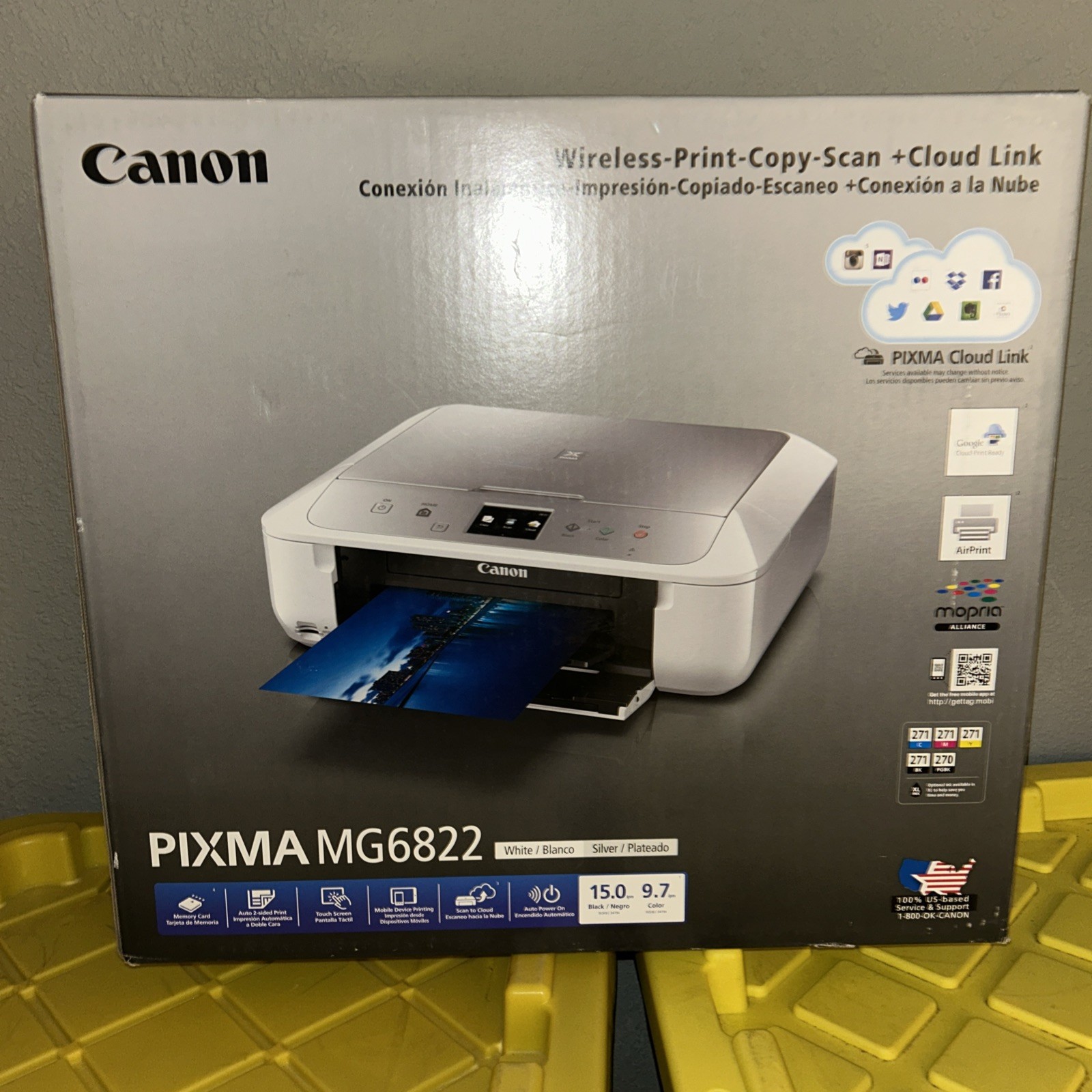 Canon Pixma MG6822 Printer Copier Scanner Brand New In Box With Cloud Link White