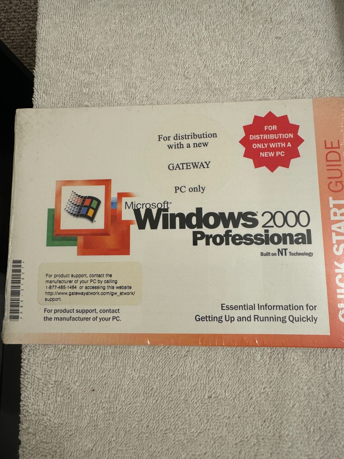 Gateway System Restore Microsoft Windows 2000 Professional - NO PRODUCT KEY