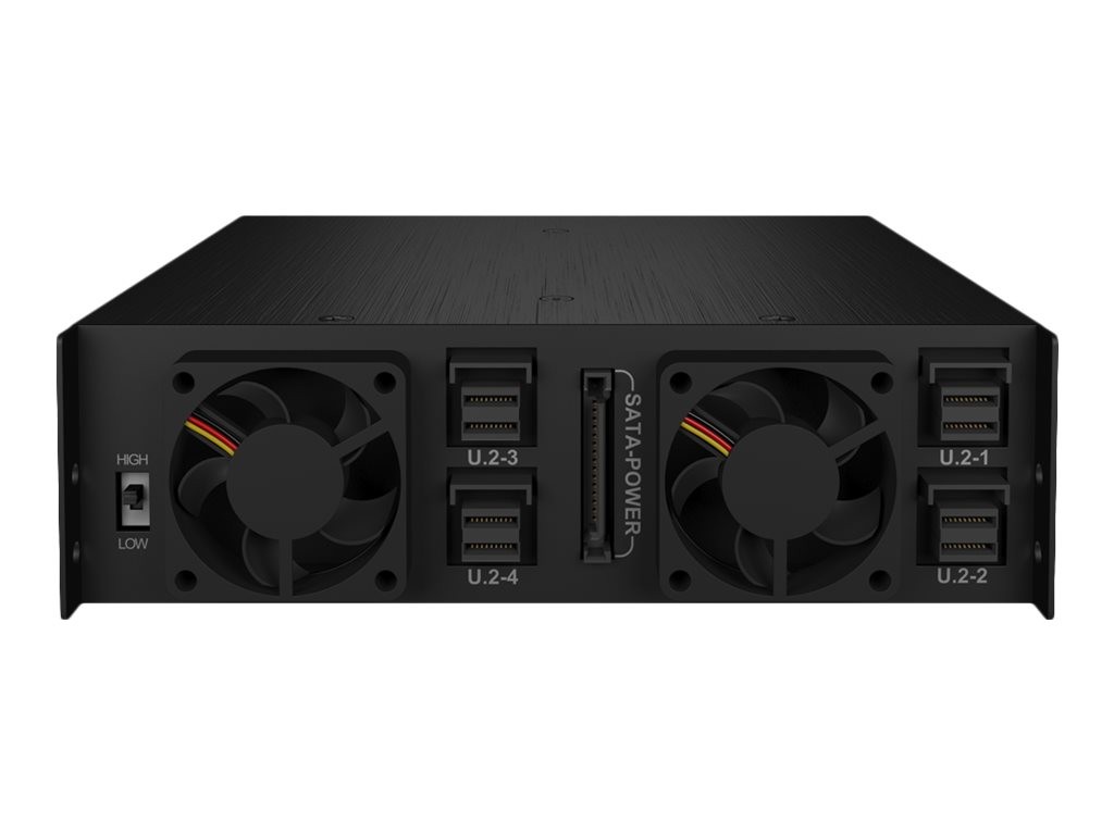 ICY BOX IB-2242U2K Backplane 4 x 2.5 U.2 SSDs Mini SAS Interface Black