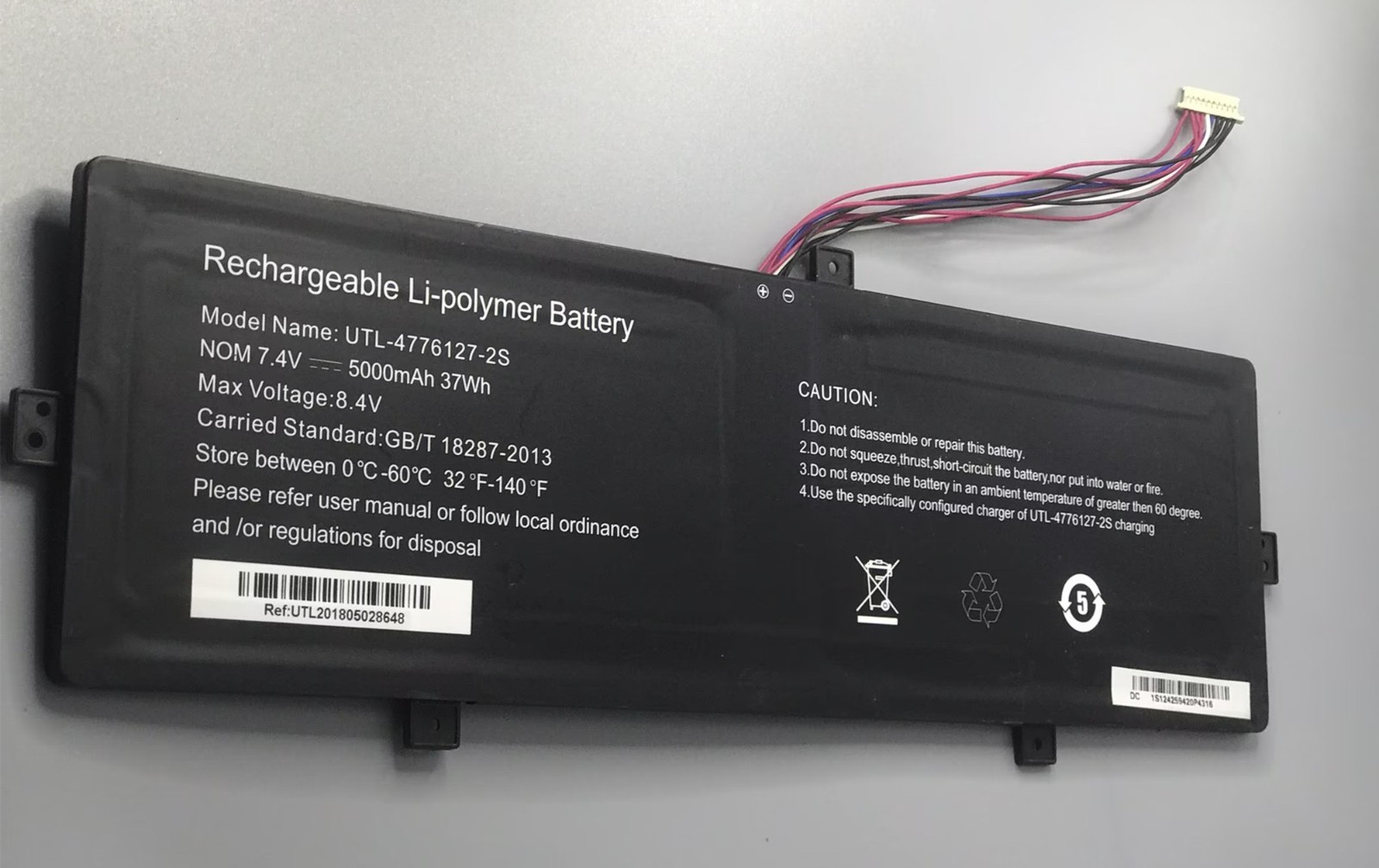 UTL-4776127-2S New 5000mAh 7.4V Battery For Smartboook 141 PC208 PC209
