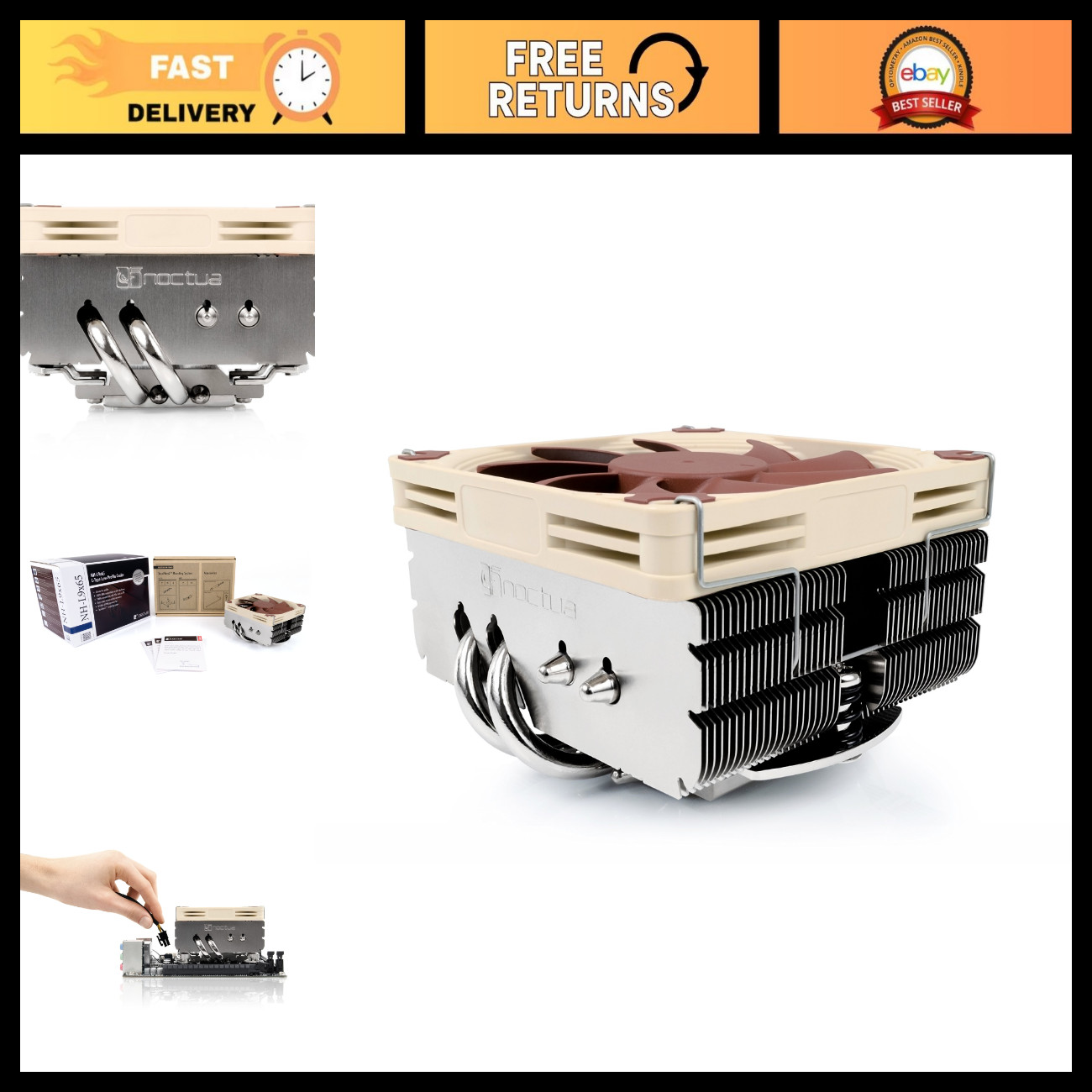 Low-Profile CPU Cooler, Quiet High-Performance Cooling Solution for PCs