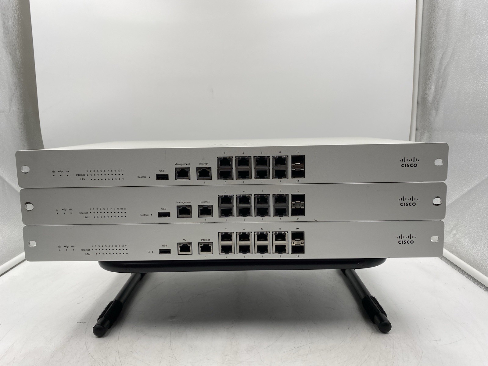 Lot of 3 Cisco Meraki MX100 Cloud Managed Security Appliance Unclaimed